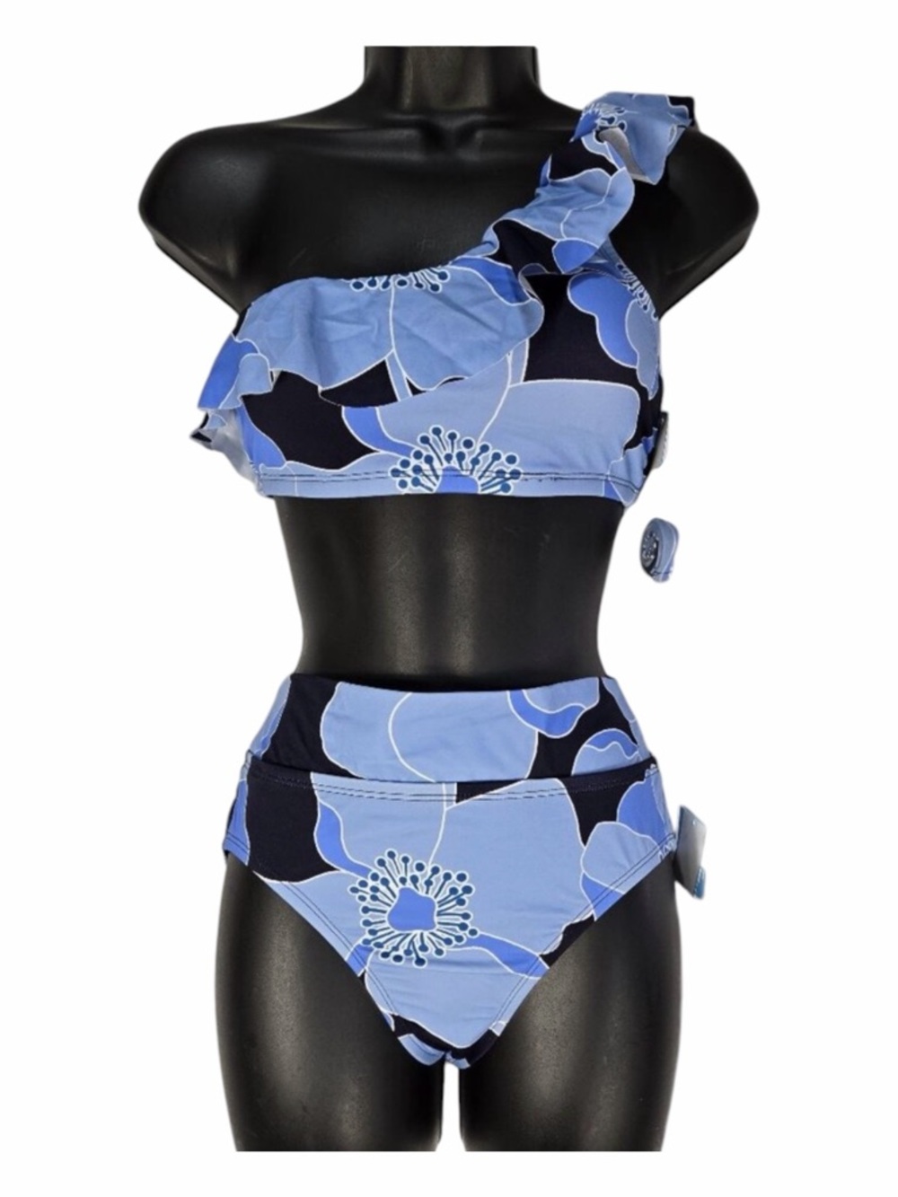💐 Draper James One-Shoulder Floral Bikini NWT - Picture 6 of 10